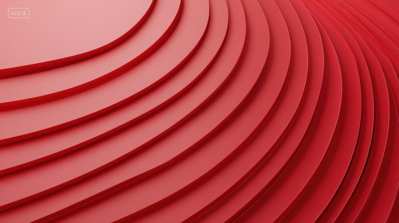 层叠圆形抽象台阶