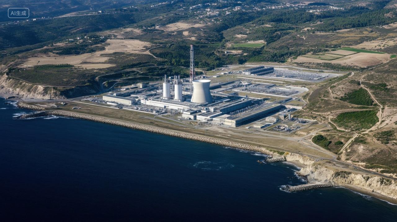 沿海核电站全景