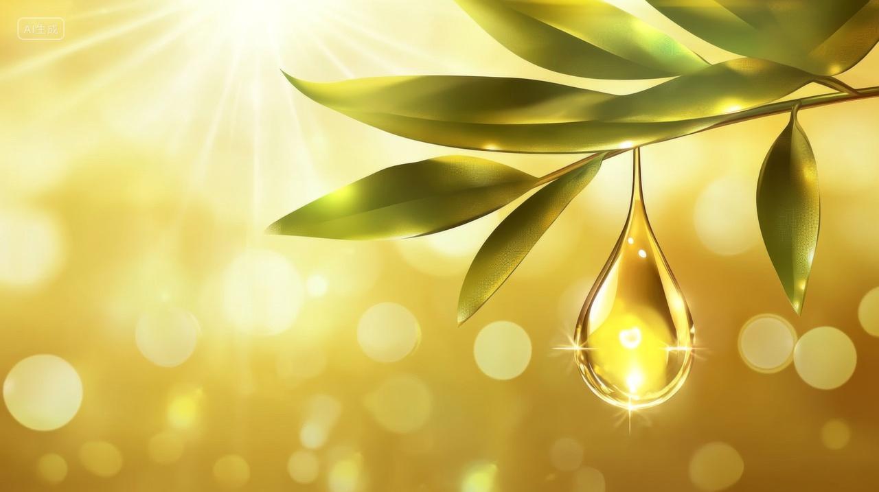 生命金色水滴草本植物精华液护肤品广告宣传