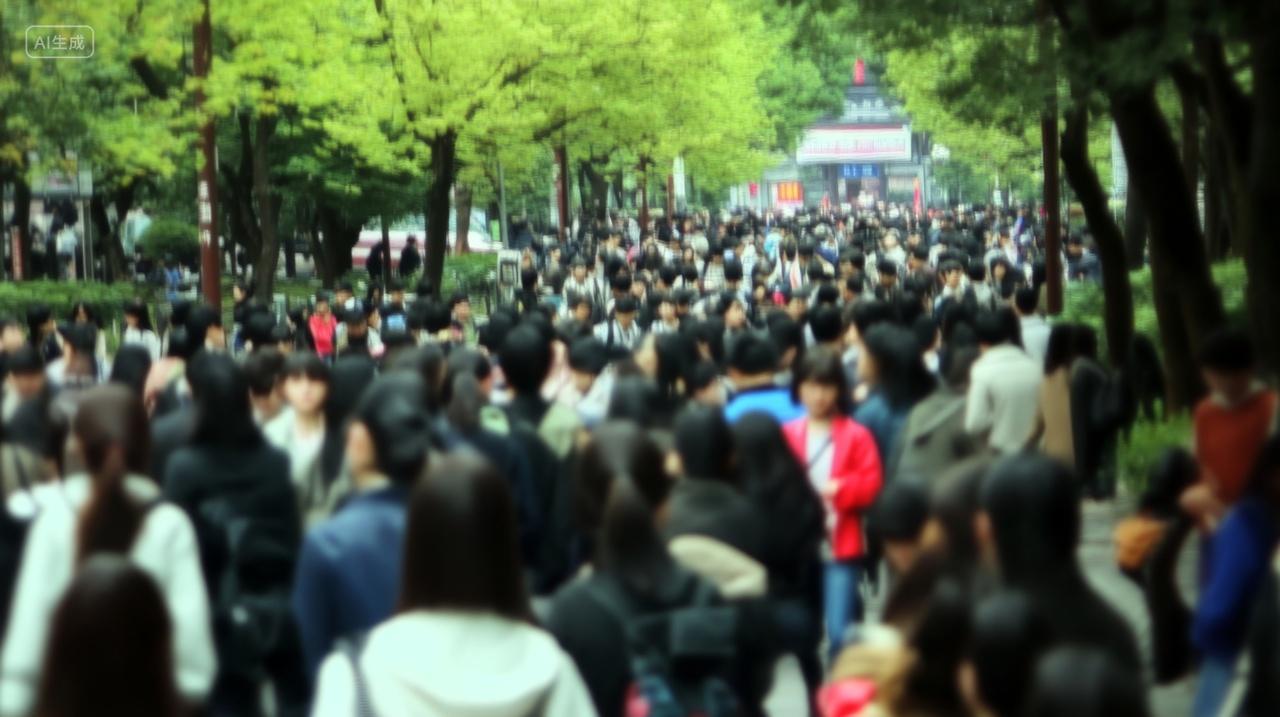 城市人群拥挤国庆节假期五一街道游客拥堵