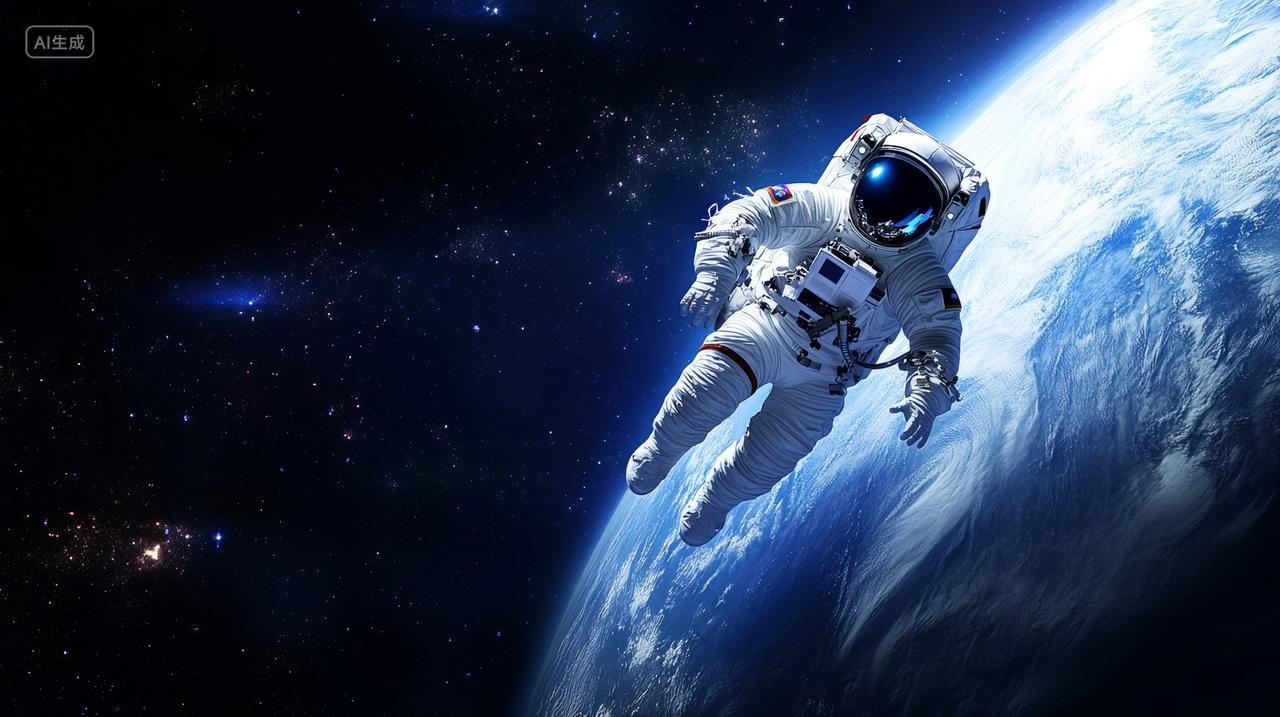 宇航员太空漫步宇宙飞船星际穿越探险冒险