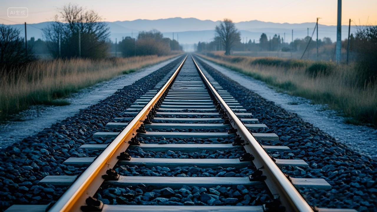 惬意氛围感拉满的火车铁路艺术摄影照片