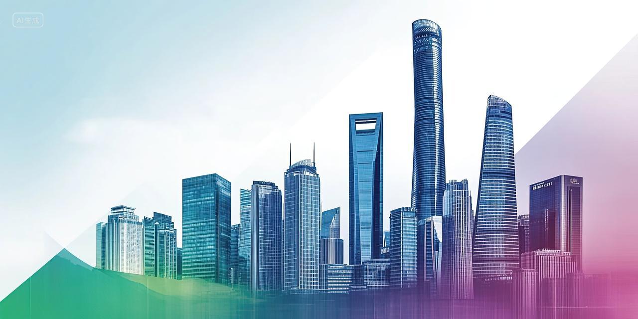 城市建筑扁平风插画背景