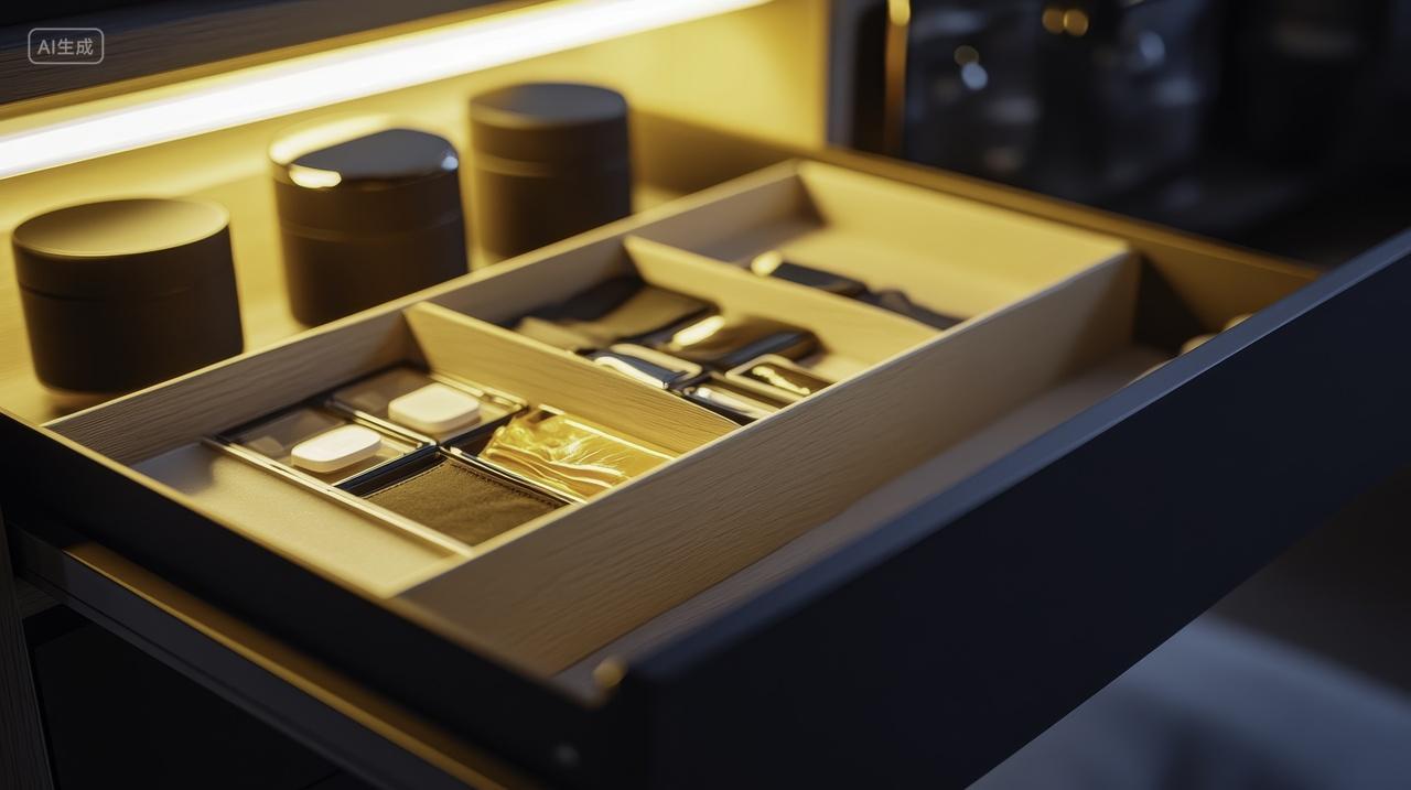 抽屉里的精致收纳盒