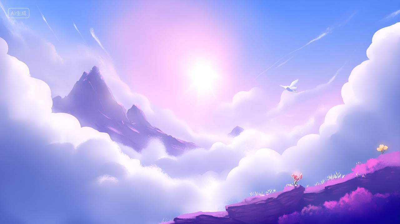 梦幻天空云端之巅云海壁纸