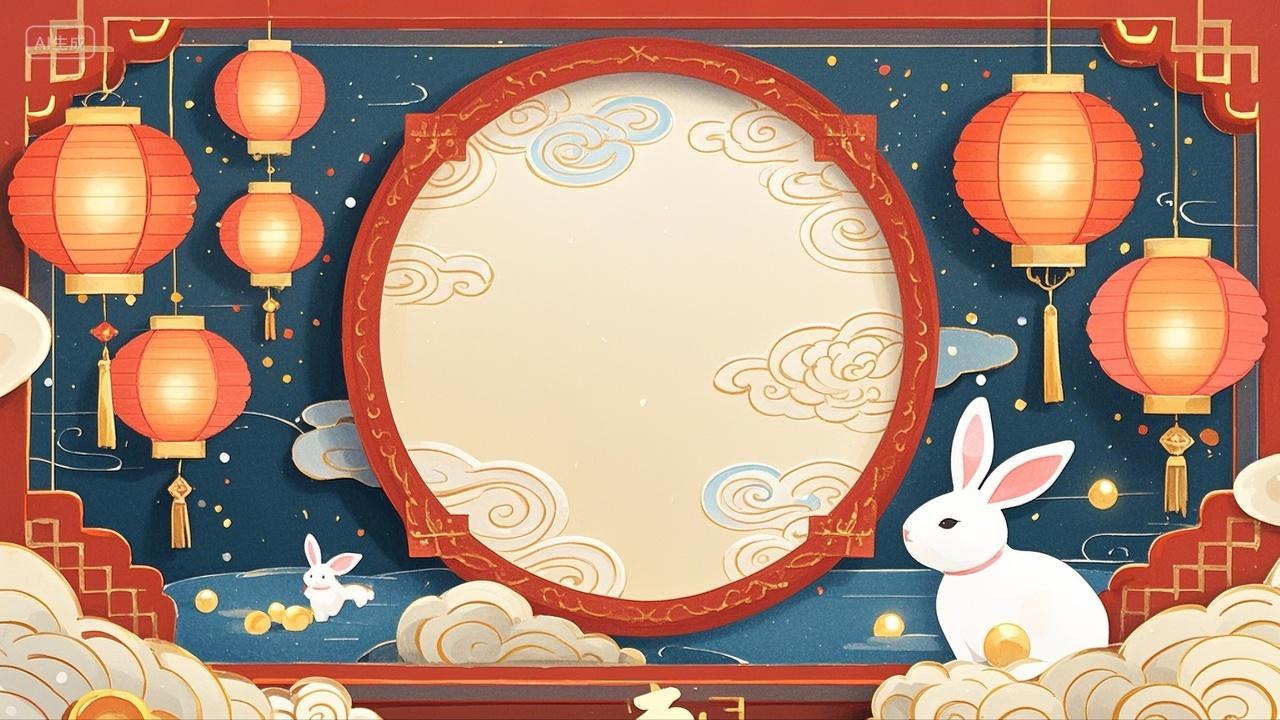 中秋节促销背景海报