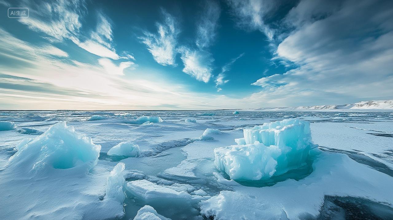 北极南极风光广阔冰原风景壁纸