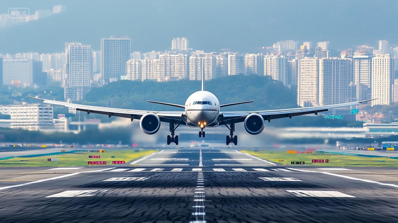 飞机起飞飞机降落旅行旅游航空航班