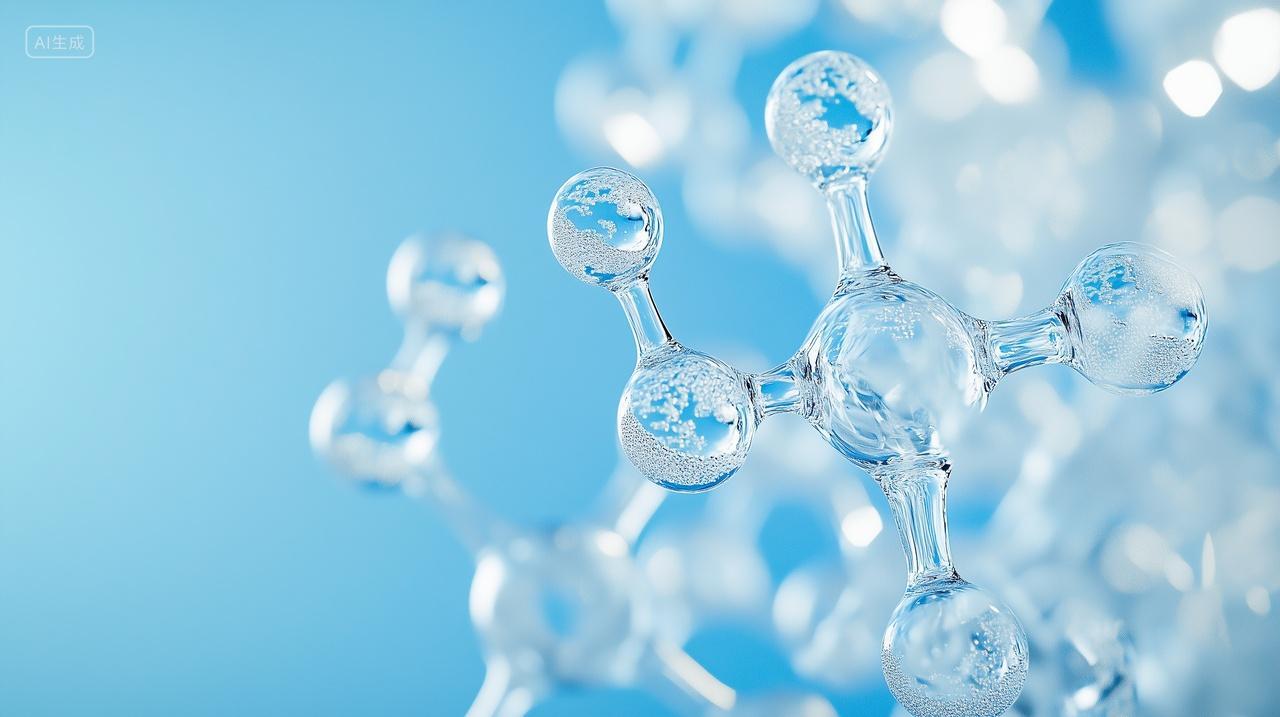 透明水分子结构护肤细胞分子