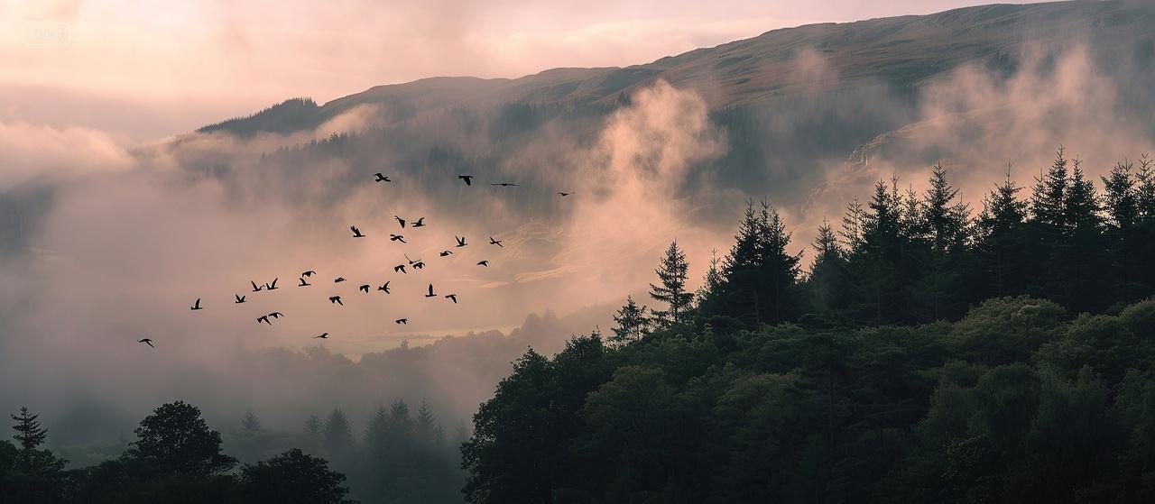 山林里烟雾缭绕