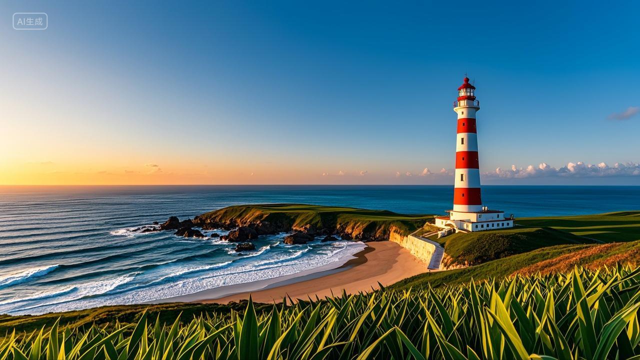 海南昌江棋子湾灯塔海景风景壁纸旅游