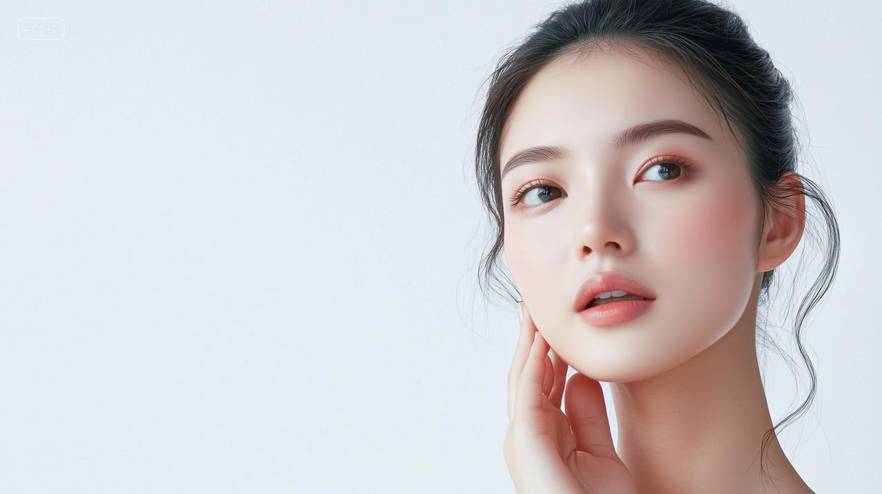 亚洲女性脸部护肤女模特