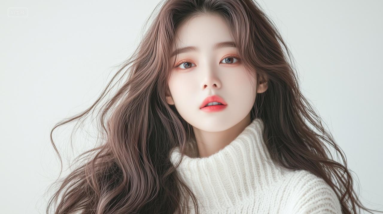 年轻美女美容美发摄影写真集宣传