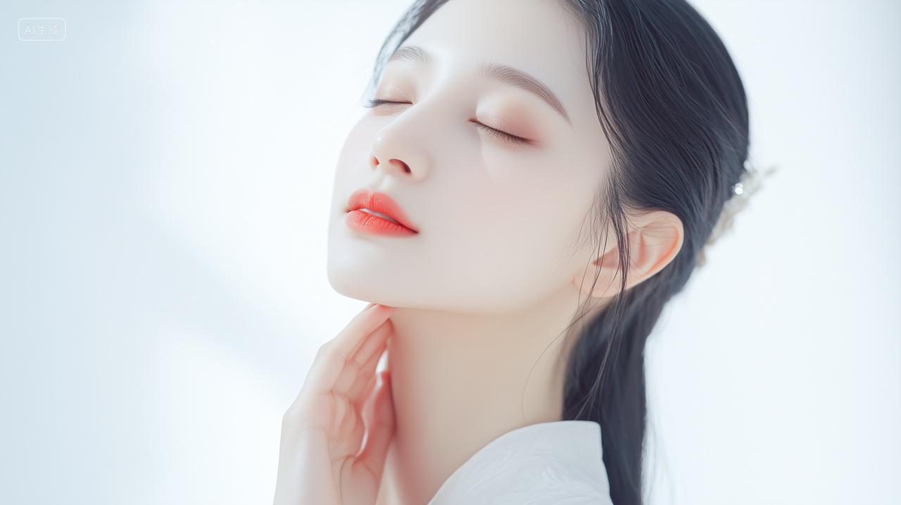 美容护肤精华皮肤保养医美美女模特