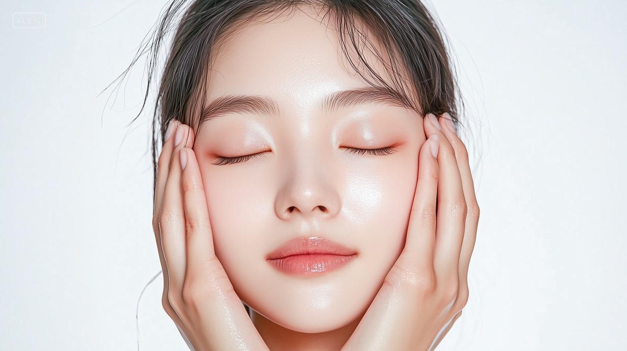 化妆品模特精华乳液护肤防晒美妆女模特