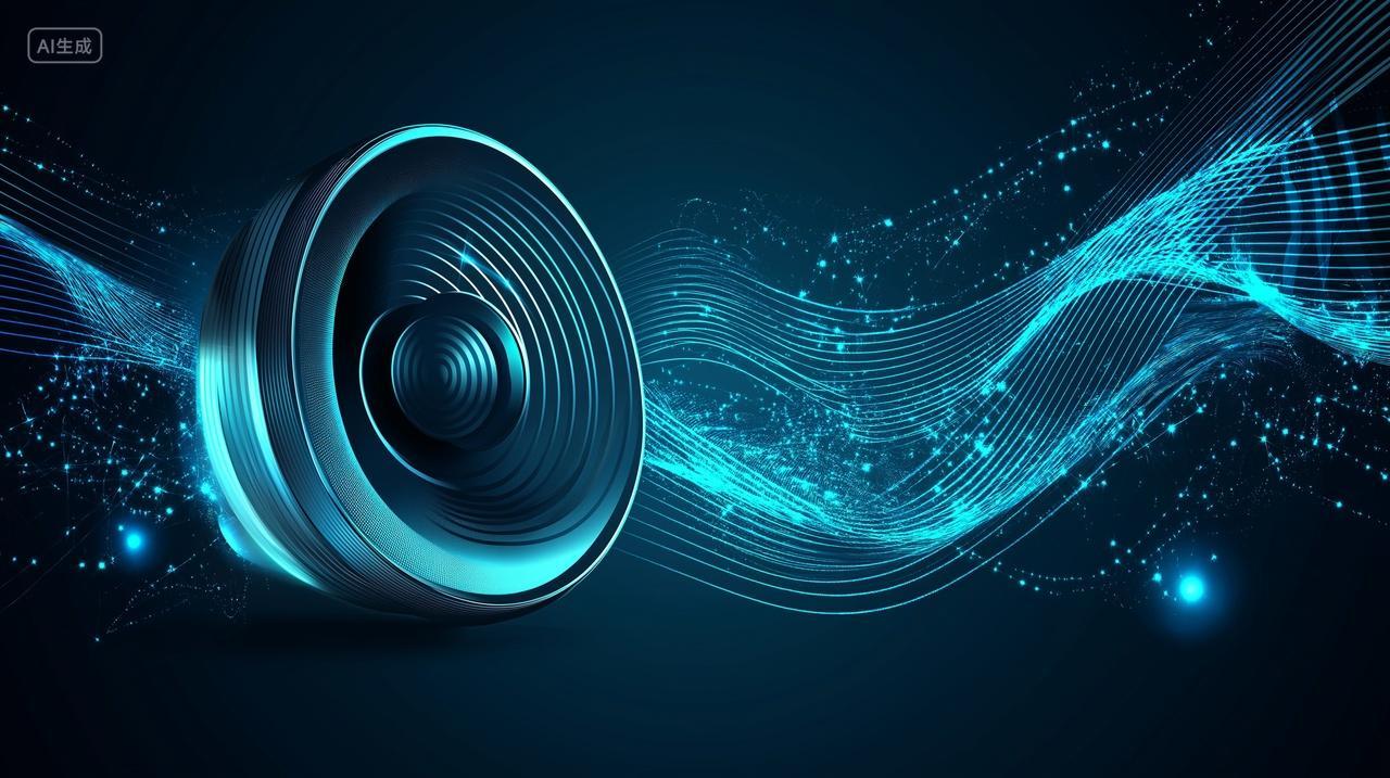 音响喇叭音乐音符旋律音乐背景