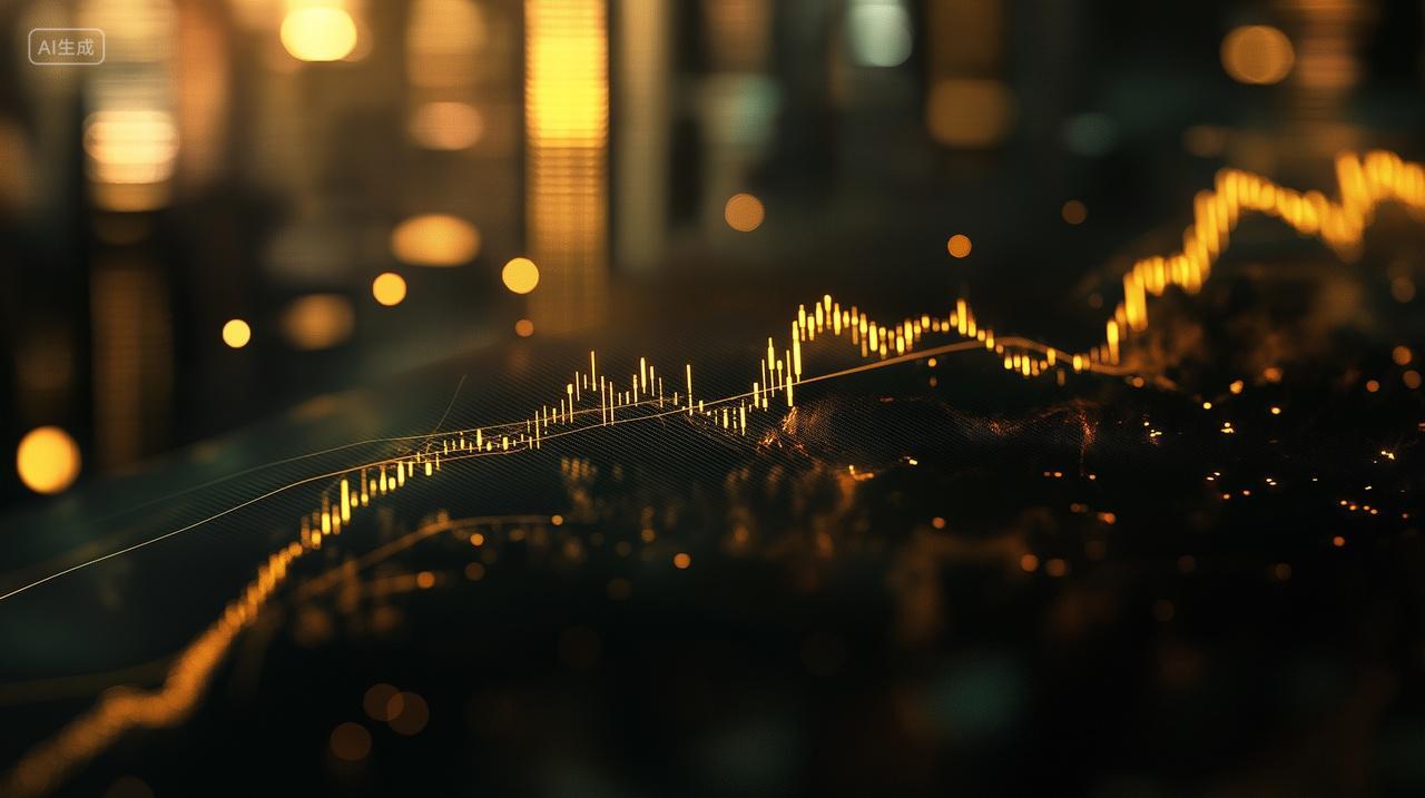 股市行情数据变化数据分析图背景