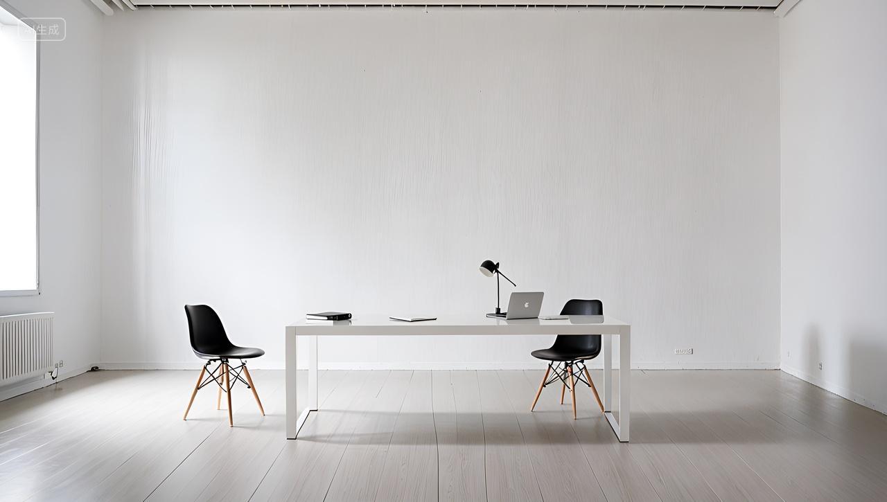 简约小清新公司办公室会议室桌椅