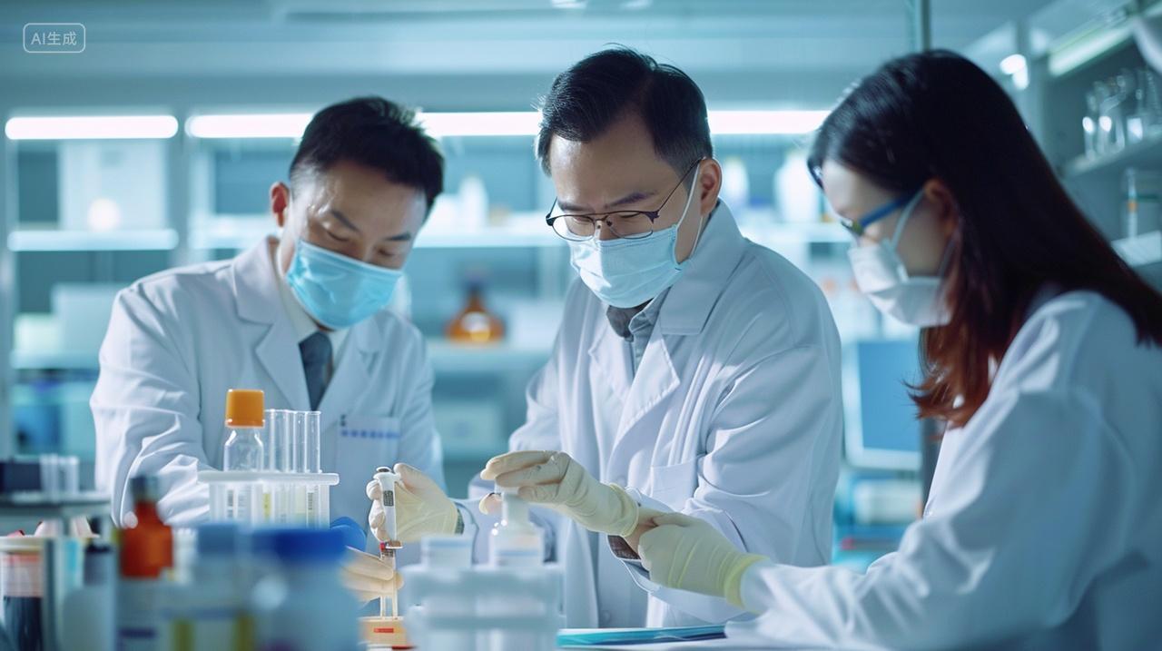 实验室做实验的医疗科研人员人物医疗团队背景