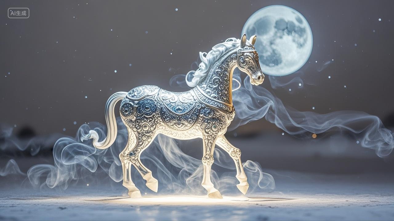 烟熏雕塑精致午马十二生肖动物