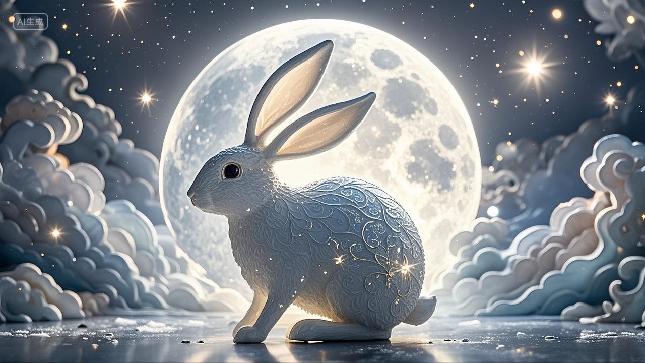 烟熏雕塑精致卯兔十二生肖动物