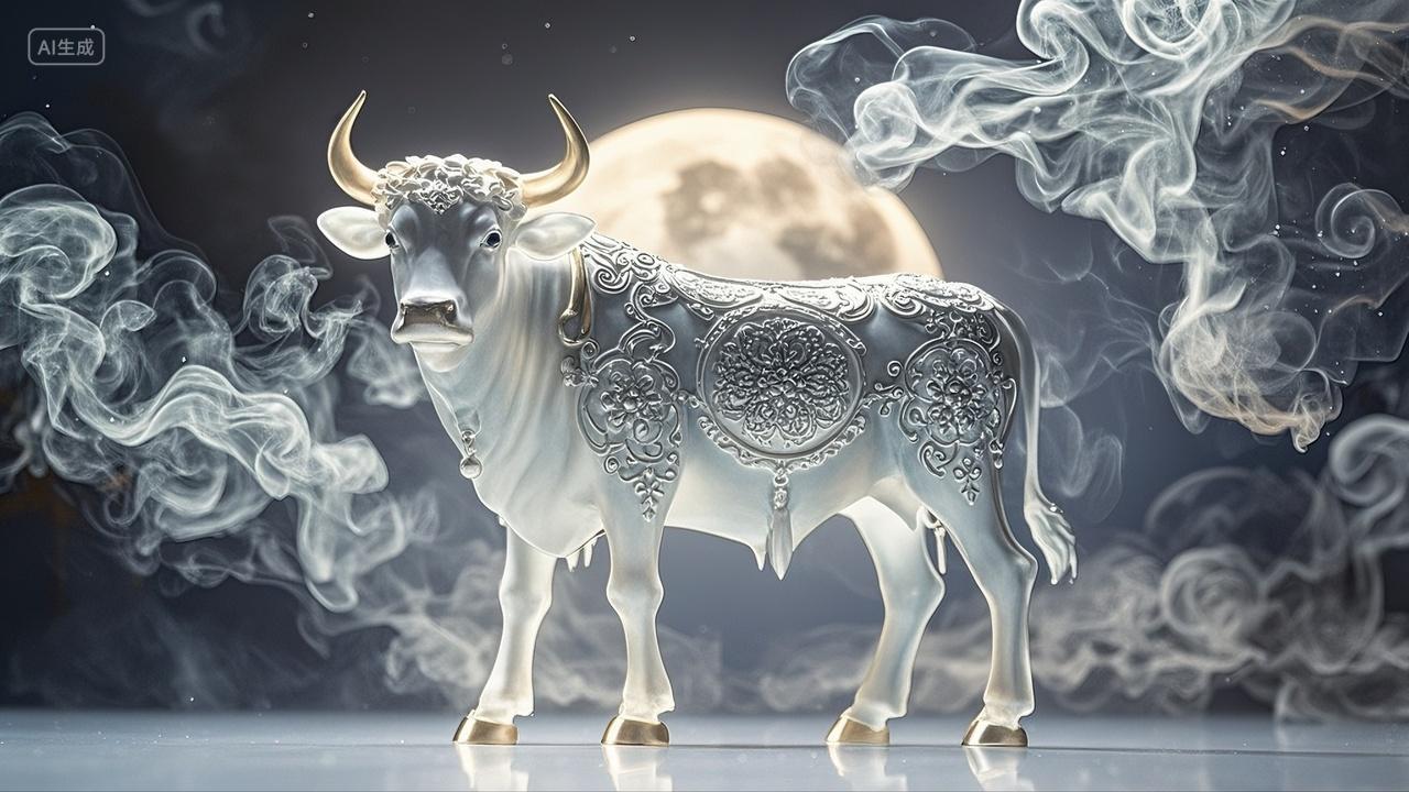 烟熏雕塑精致丑牛十二生肖动物