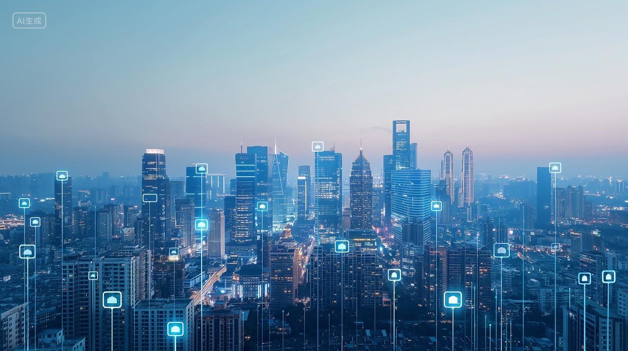 5G智能科技未来城市建筑