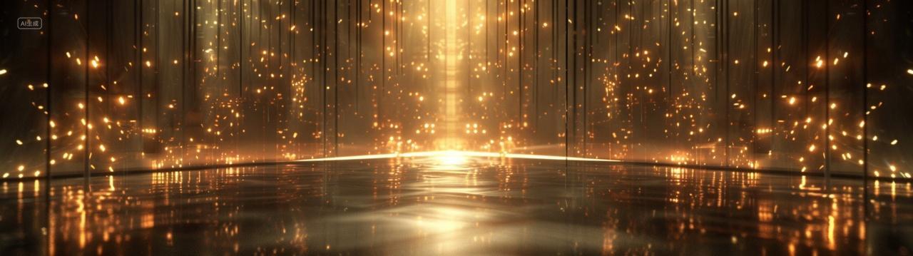 科技感金色空间背景