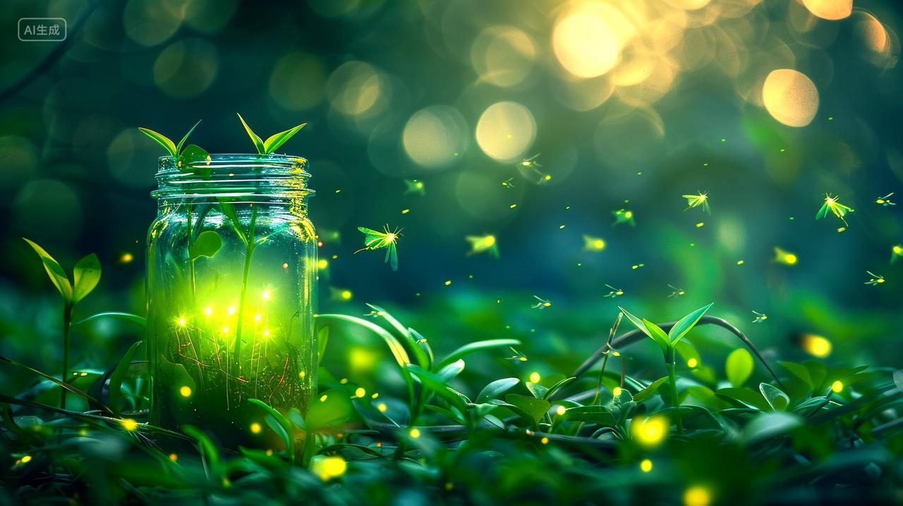 玻璃罐里的萤火虫