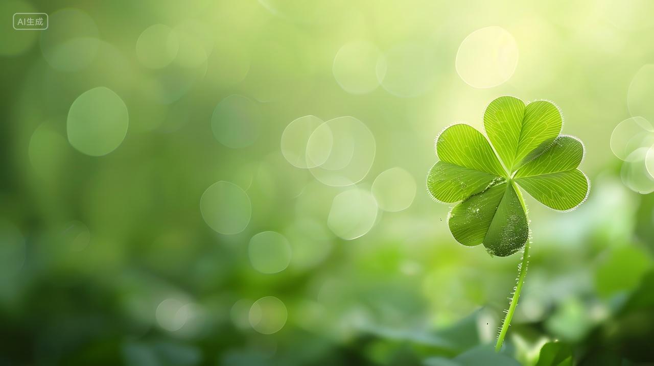 四叶草自然清新背景壁纸