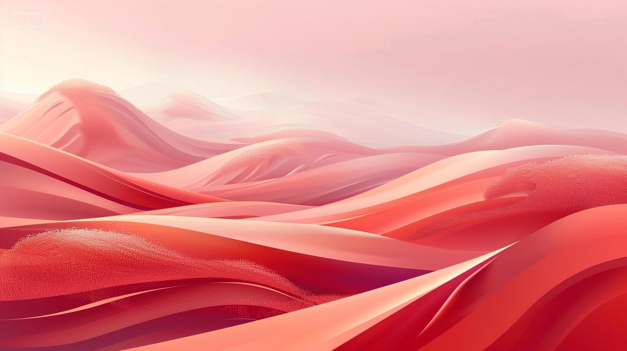 红色渐变抽象沙漠背景