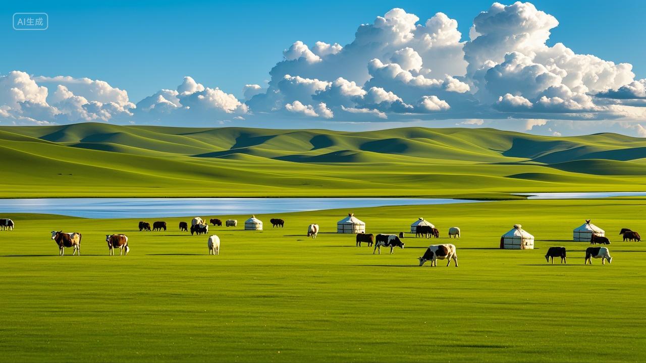 内蒙古大草原风景壁纸旅游