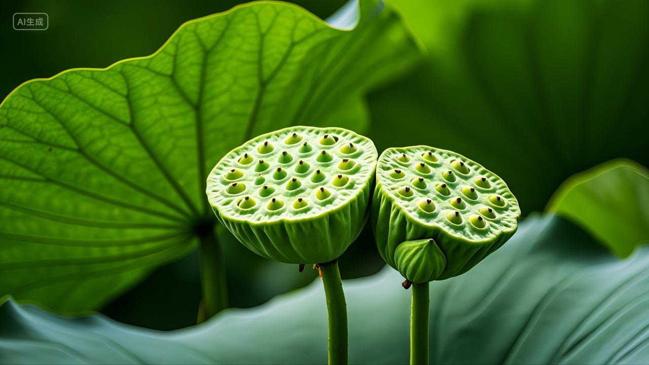 莲蓬莲子荷花果实风景壁纸