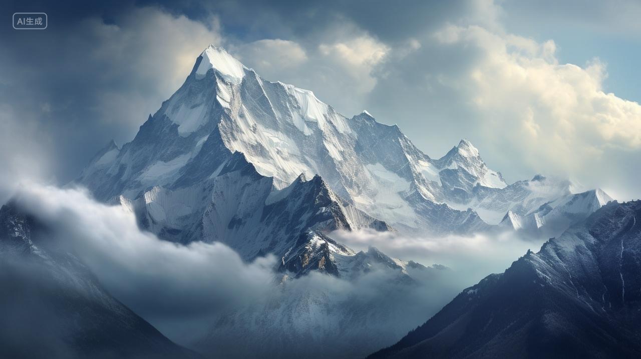 中国西藏珠穆朗玛峰世界第一高峰雪山风景壁纸