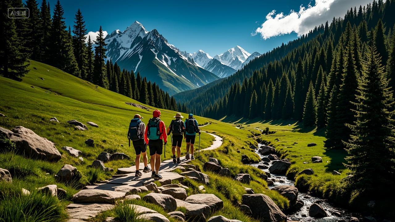 户外徒步旅行户外运动挑战旅游