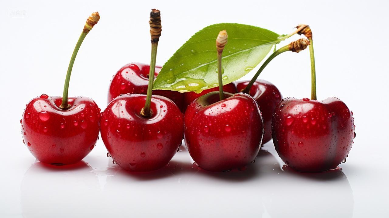 车厘子水果生鲜果蔬白底图