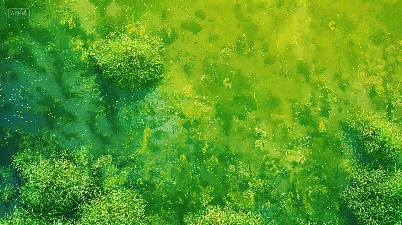 绿色的土地沼泽夏日节气