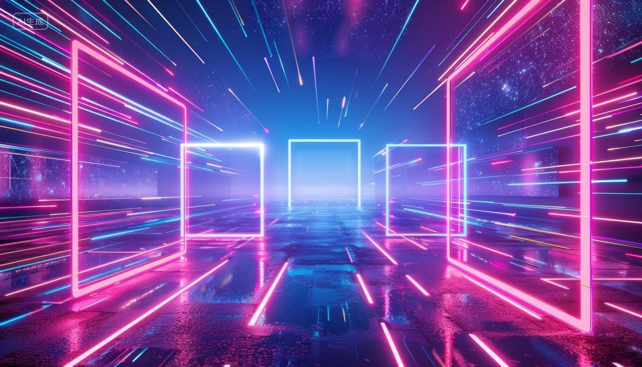 霓虹光影下的未来之门