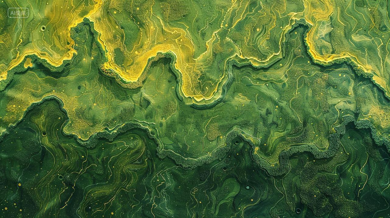 二十四节气抽象艺术背景绿色