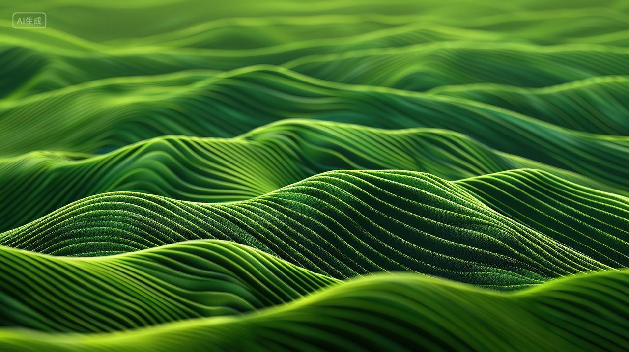 抽象艺术绿色背景二十四节气