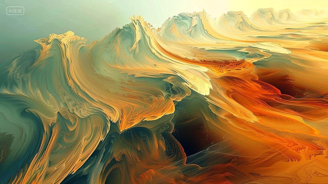 沙海无垠,波涛隐现