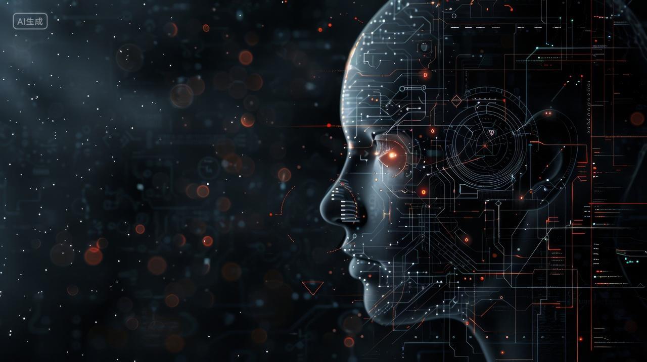 人工智能概念，机器人机器学习创新概念插图