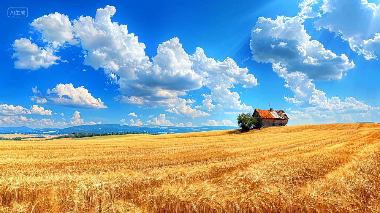 麦浪滚滚庆丰收