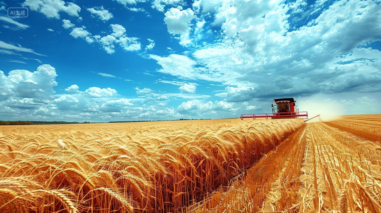 麦浪滚滚庆丰收