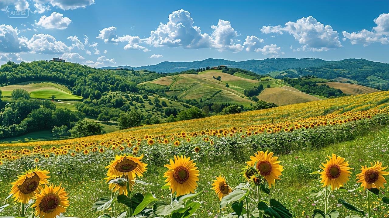 高级简约向日葵