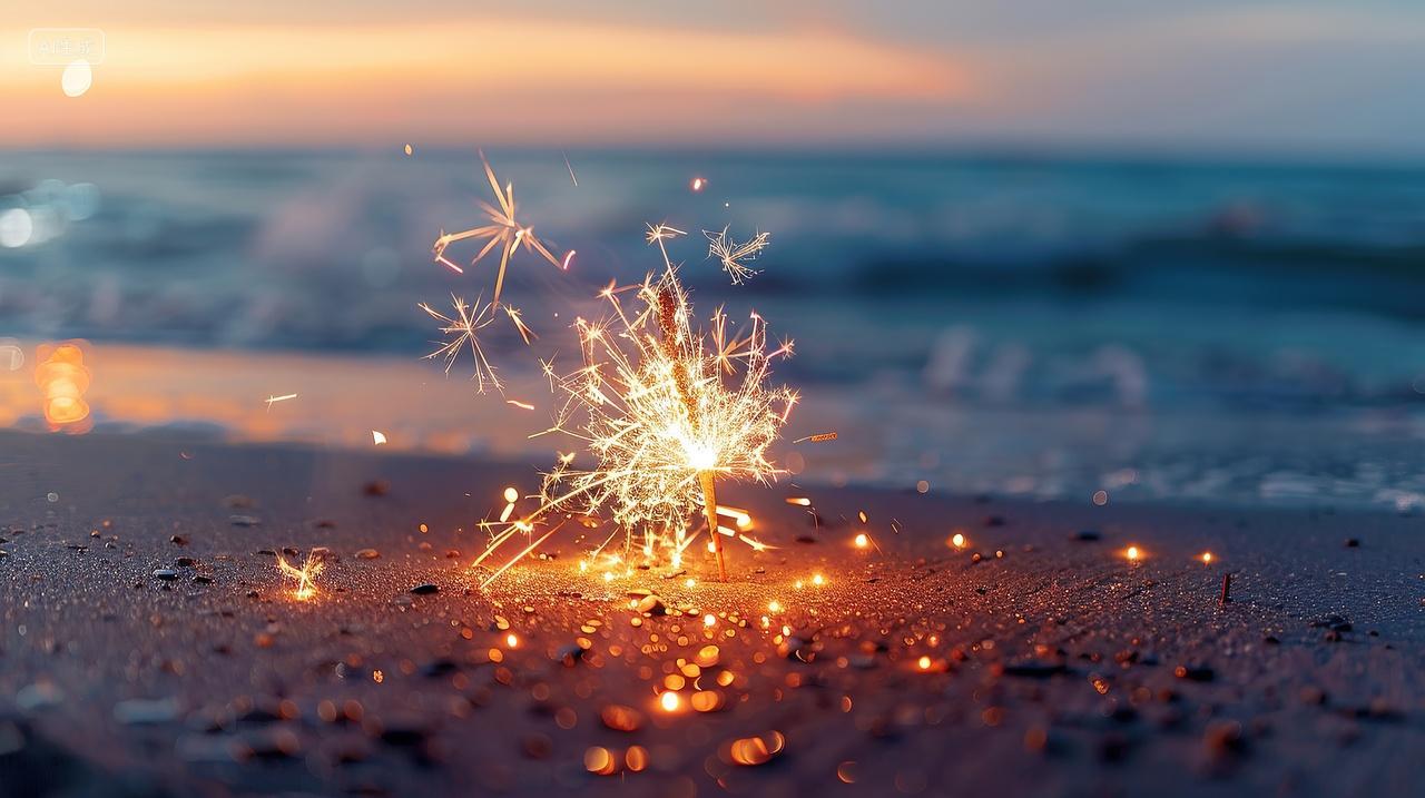 海边烟花企业文化背景