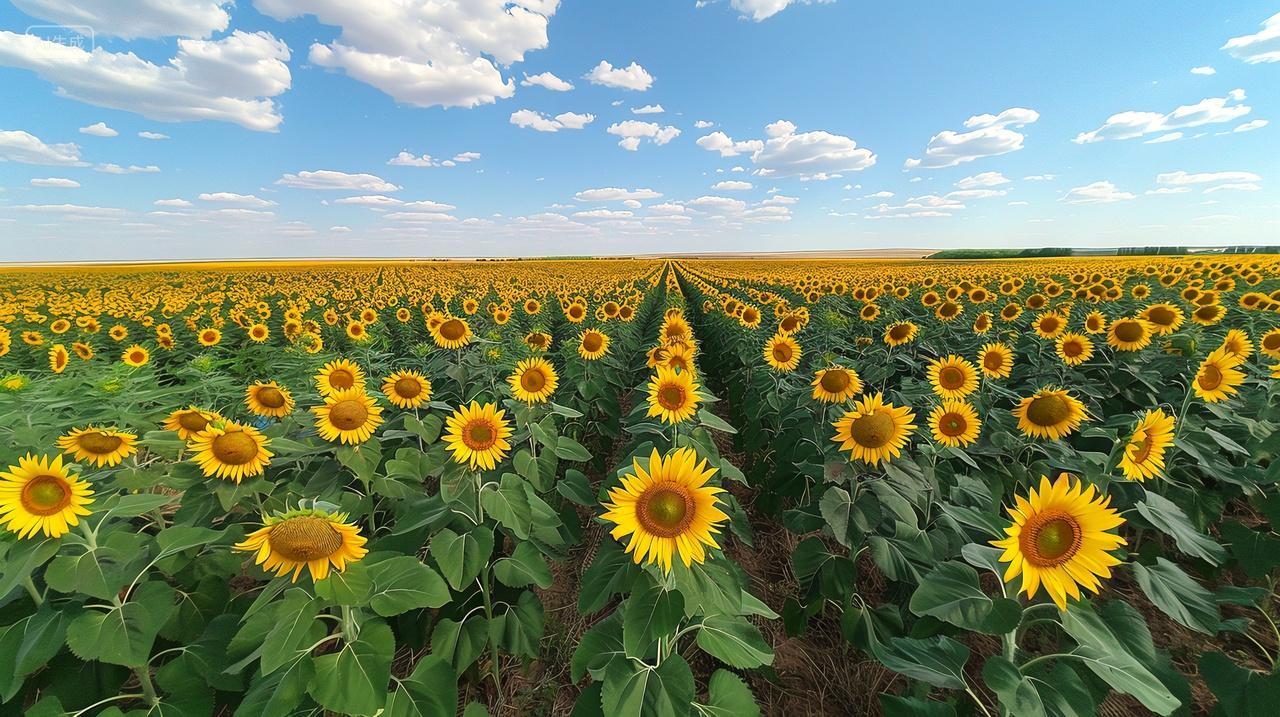 向日葵盛开的夏天