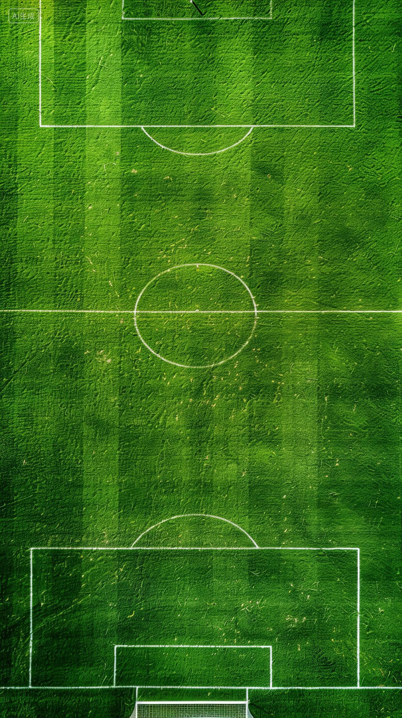 球场运动场正上方视角航拍