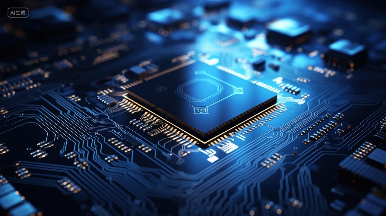 高级简约芯片背景