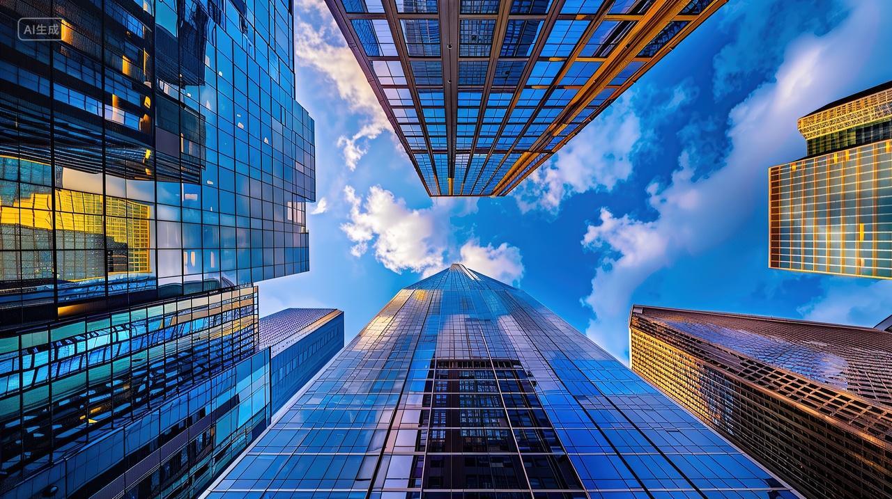 创意抽象空间企业文化建筑背景